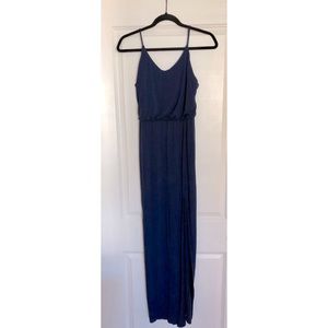Lulus Navy Blue Maxi Dress with Slit